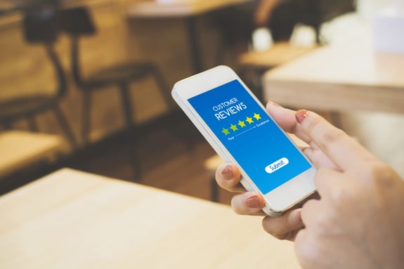 Mobile Phone Customer Review Screen